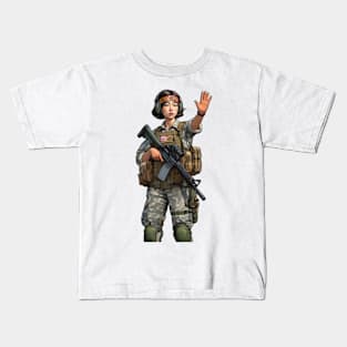 Tactical Girl Kids T-Shirt